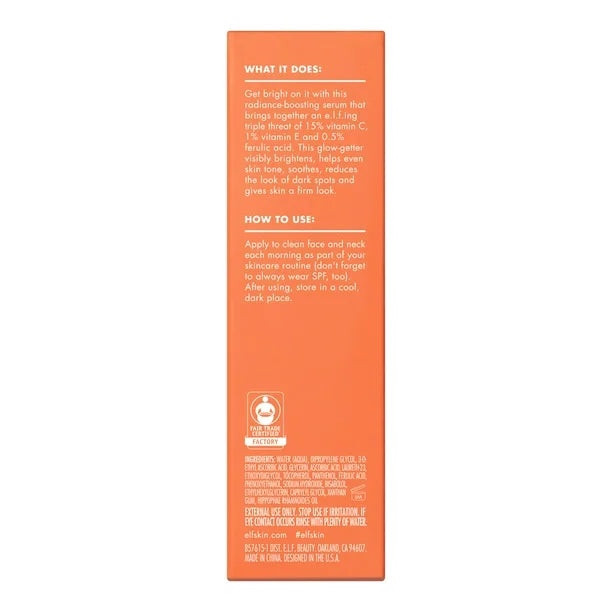 ELF Sérum e.l.f. SKIN Bright Icon Vitamina C + E + Ferúlico 30 ml