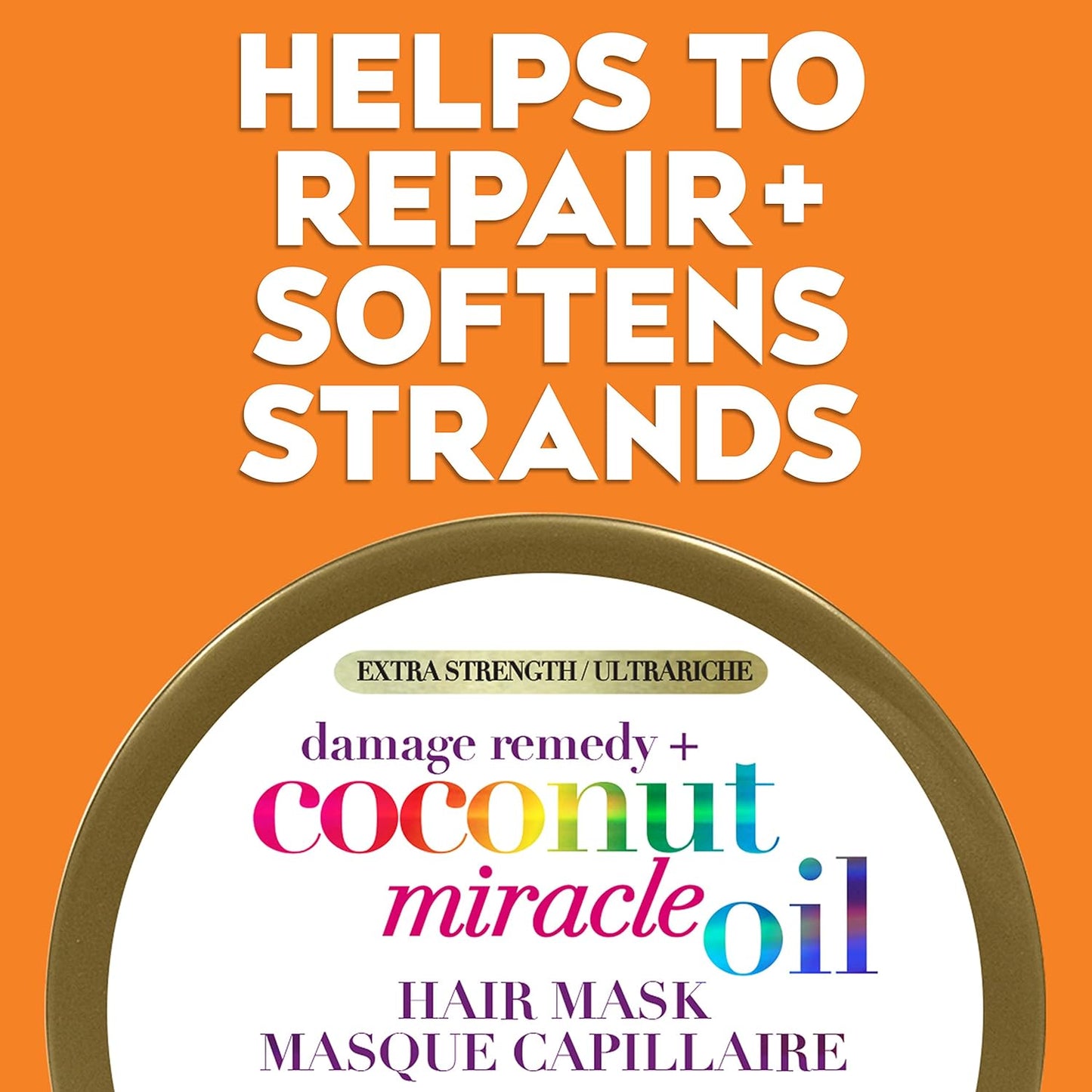 OGX, Tratamiento Capilar Reparador en Mascarilla Aceite de Coco, 177 ml