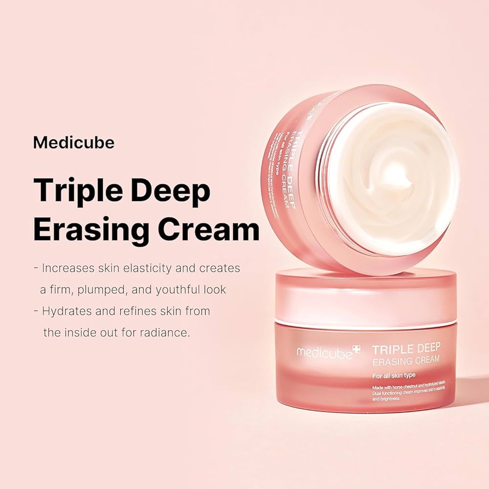 Medicube Triple Collagen Cream 50 ml – Crema Reafirmante con Colágeno, Niacinamida y Elastina