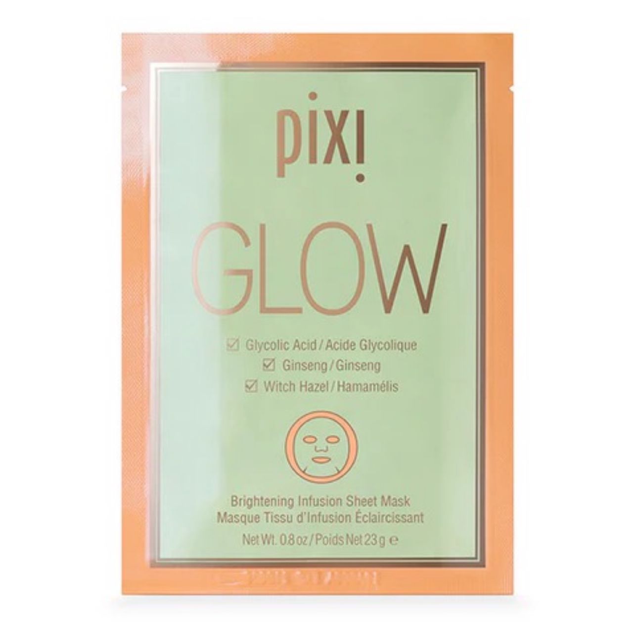 Máscarilla De Hoja Iluminadora Pixi Glow Collagen Boost 3 Pz