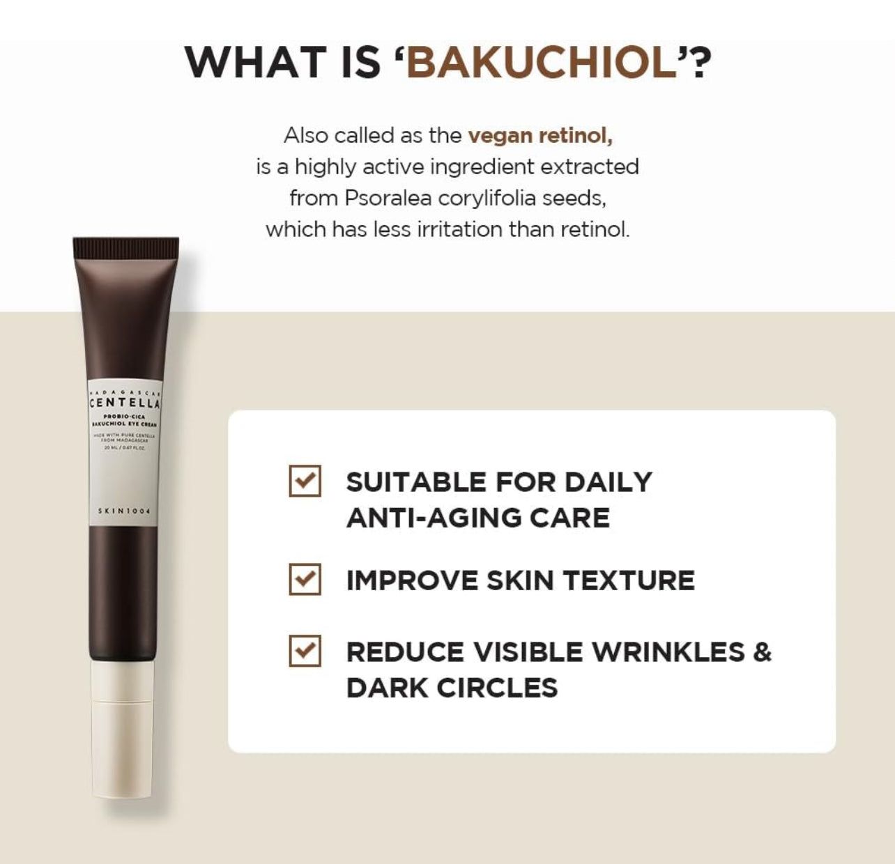 Skin1004 Centella Probio-Cica Bakuchiol Eye Ccream