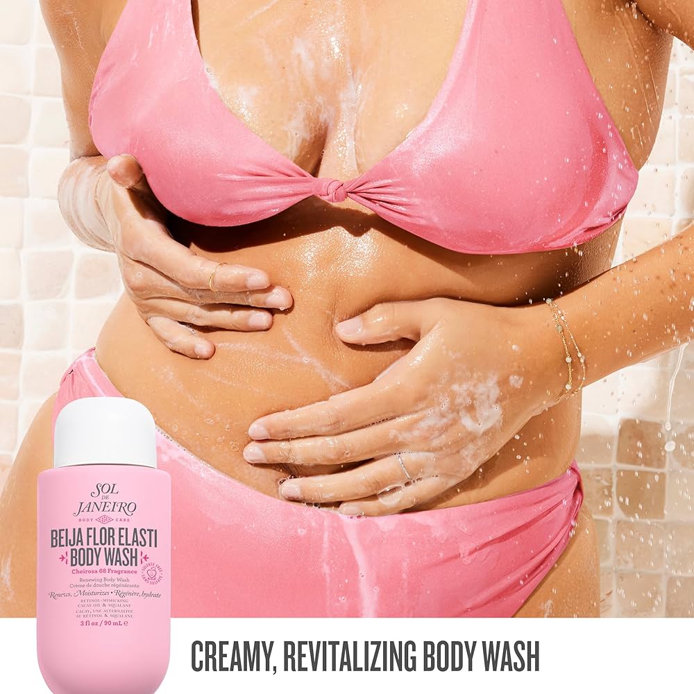 Sol de Janeiro Beija Flor Jet Set - Kit de Viaje con Elasti-Cream, Gel de Ducha Renovador y Perfume Mist Brazilian Crus