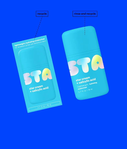 Star Cream + Salicylic Acid – Moisturizer Ligero para Piel Sensible y con Tendencia al Acné (50 ml)