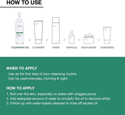 ANUA Heartleaf Pore Control Cleansing Oil Mild — Aceite Limpiador Facial Suave para Piel Sensible 200 ml