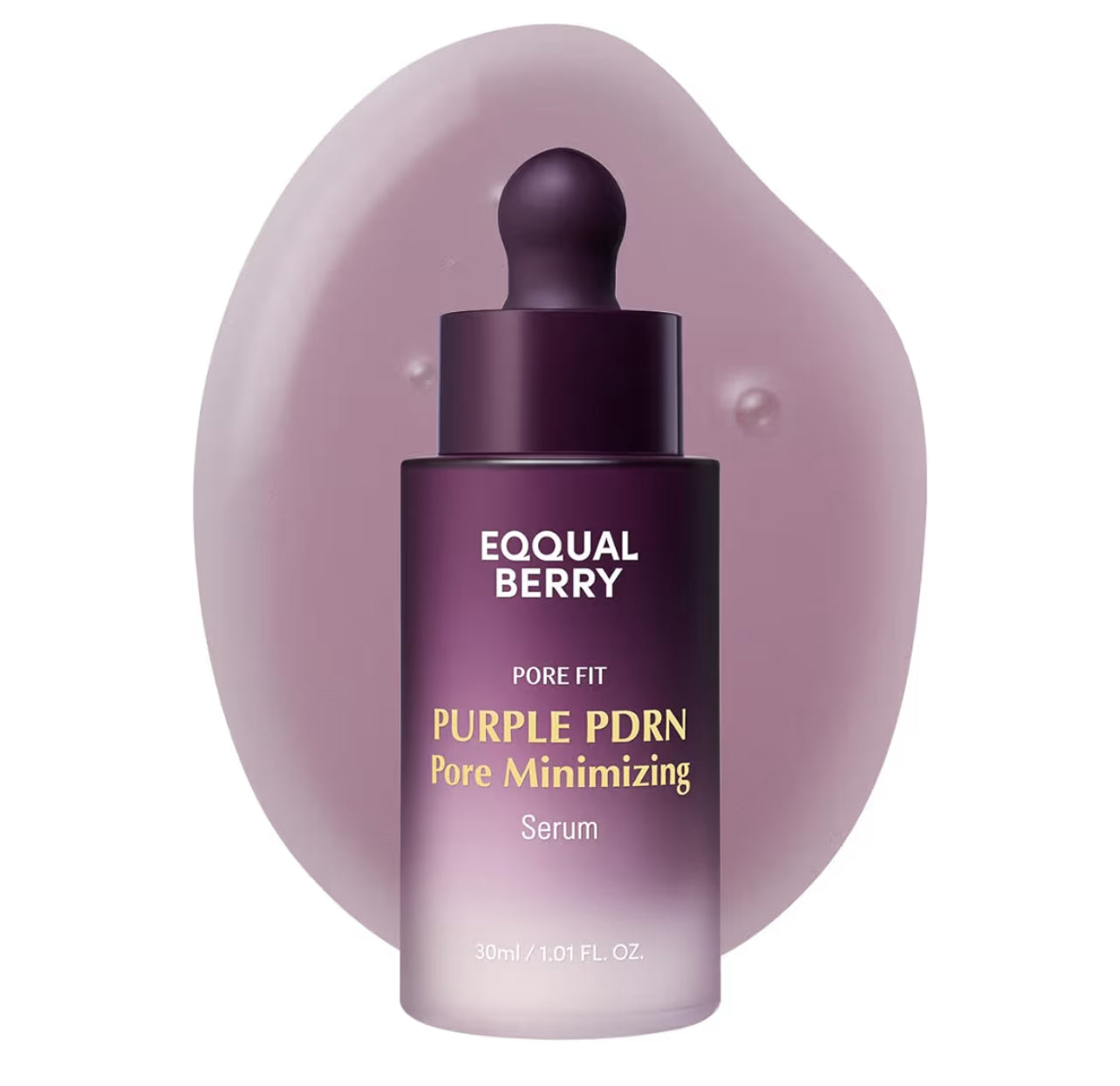 Eqqual Berry Purple PDRN Suero Facial con Retinal y Niacinamida - Serum Ácido Hialurónico - Péptidos con Extractos Naturales - Hidratación y Renovación Suave 30 ml