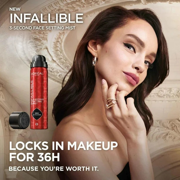 Spray fijador Loreal Paris Infallible 3 segundos, 50 ml