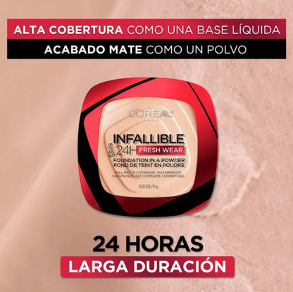 Base En Polvo Infalible De Loreal Fresh Wear 24horas
