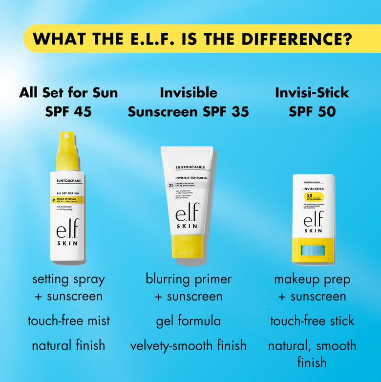 ELF Protector solar e.l.f. SKIN Suntouchable Invisi-Stick SPF 50