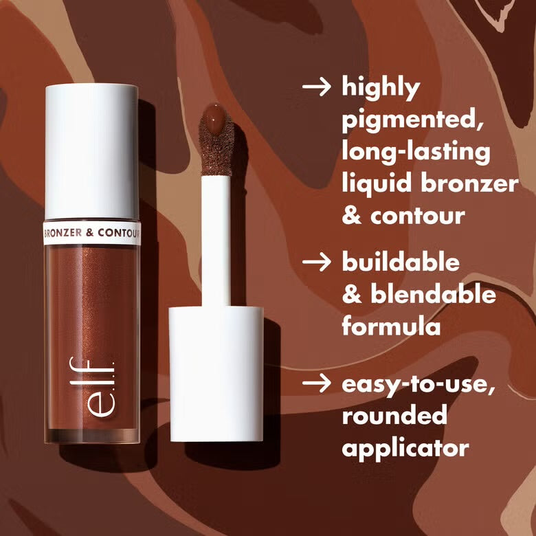 ELF Camo Liquid Bronzer & Contour – Alta Pigmentación