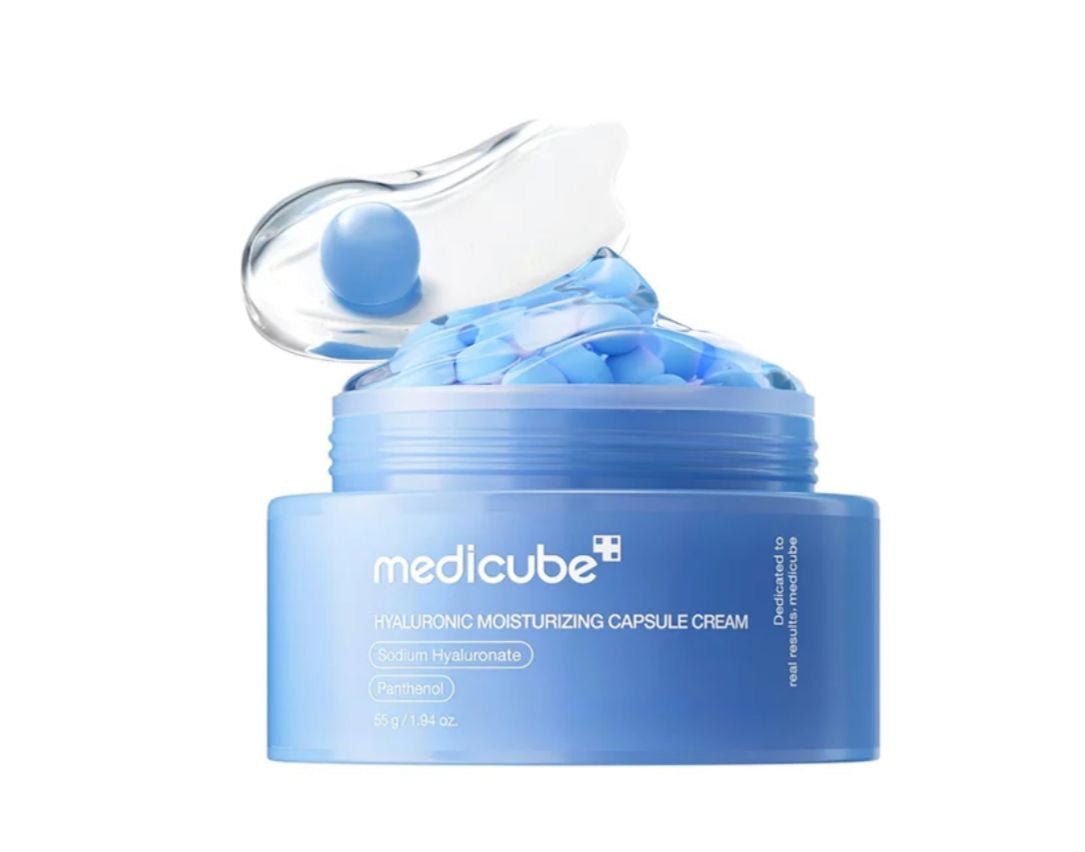 MEDICUBE Hyaluronic Moisturizing Capsule Cream 55g crema hidratante efecto plump
