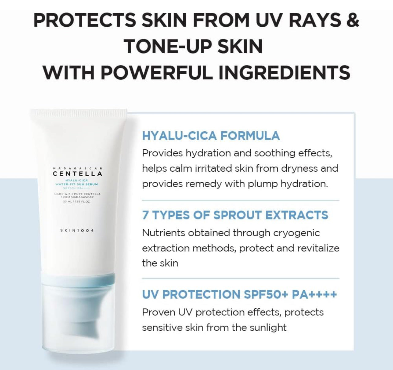 Skin1004 Hyalucica Water -FIT Sun serum Twin Pack (2pz)