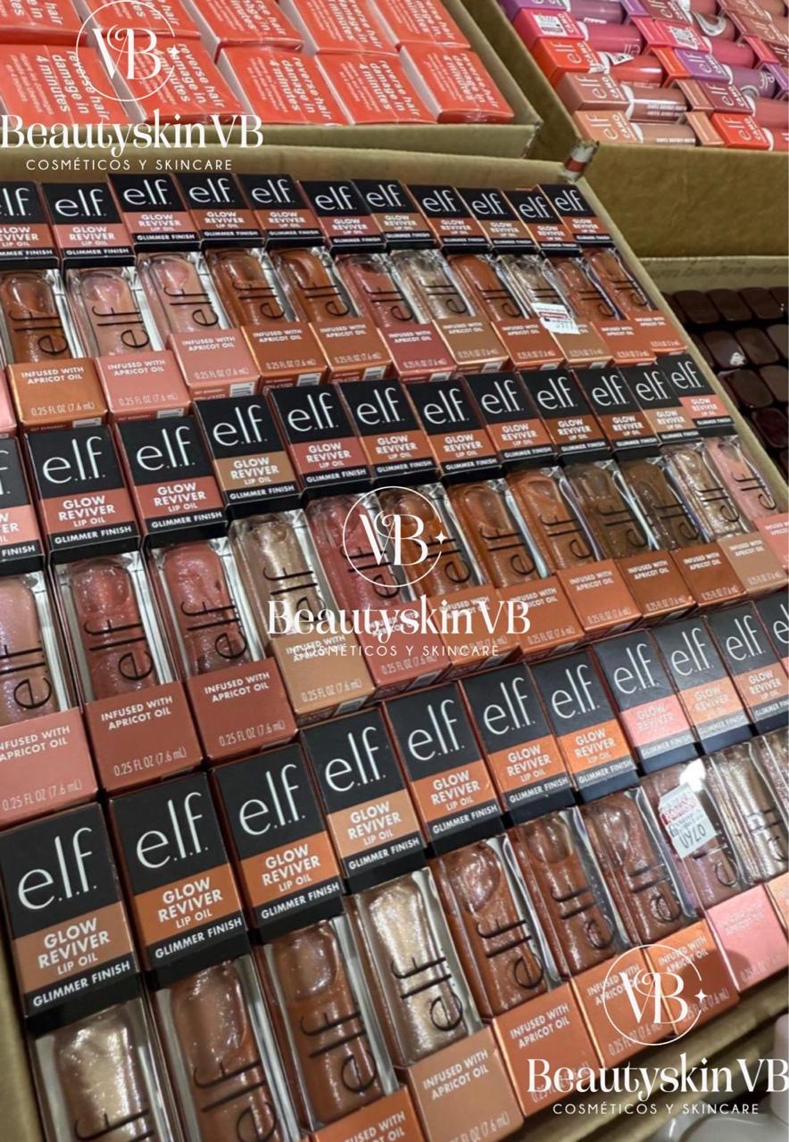 Kit 10 pz ELF Glow Reviver Lip Oil – Glimmer Finish