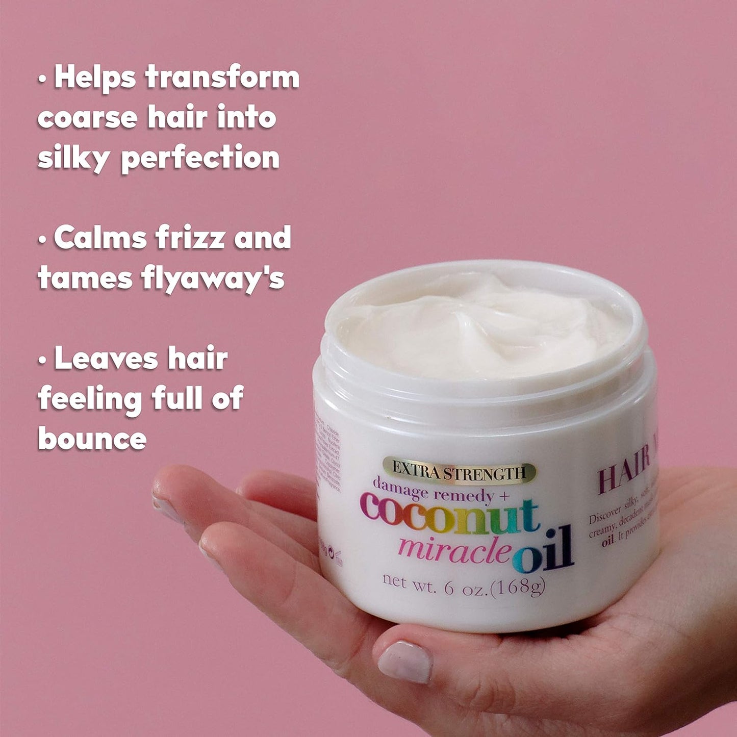 OGX, Tratamiento Capilar Reparador en Mascarilla Aceite de Coco, 177 ml