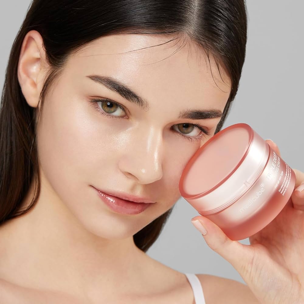 Medicube Triple Collagen Cream 50 ml – Crema Reafirmante con Colágeno, Niacinamida y Elastina