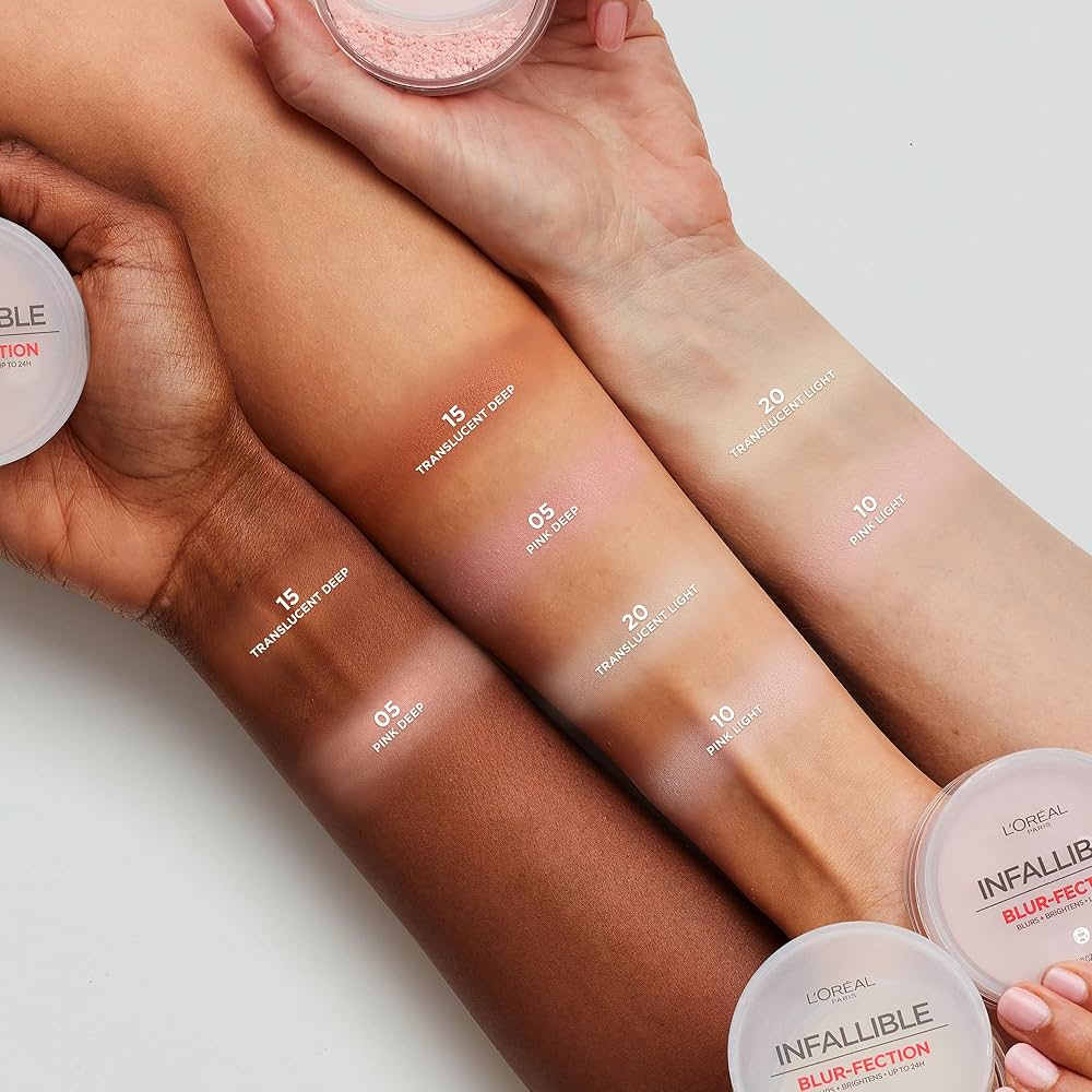 Loreal Paris Infallible Blur-fection – Polvo Suelto Fijador 24H con Efecto Blur