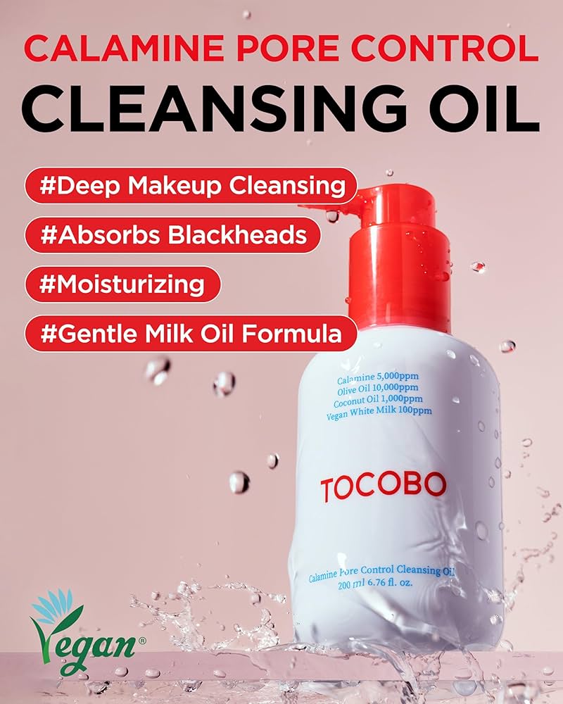 Tocobo Calamine Pore Control Cleansing Oil – Aceite limpiador para espinillas 200 ml