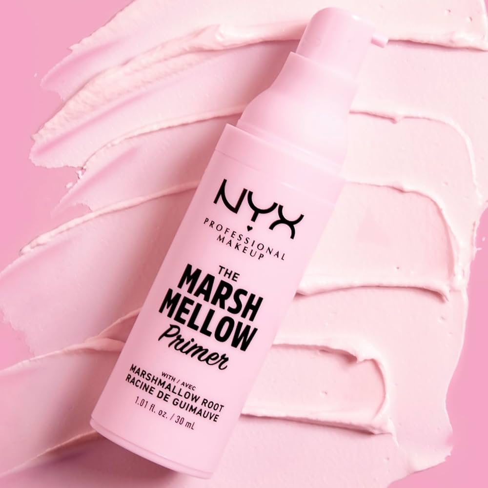 NYX Professional Makeup The Marshmellow Primer – Prebase Suavizante con Raíz de Malvavisco (30 ml)
