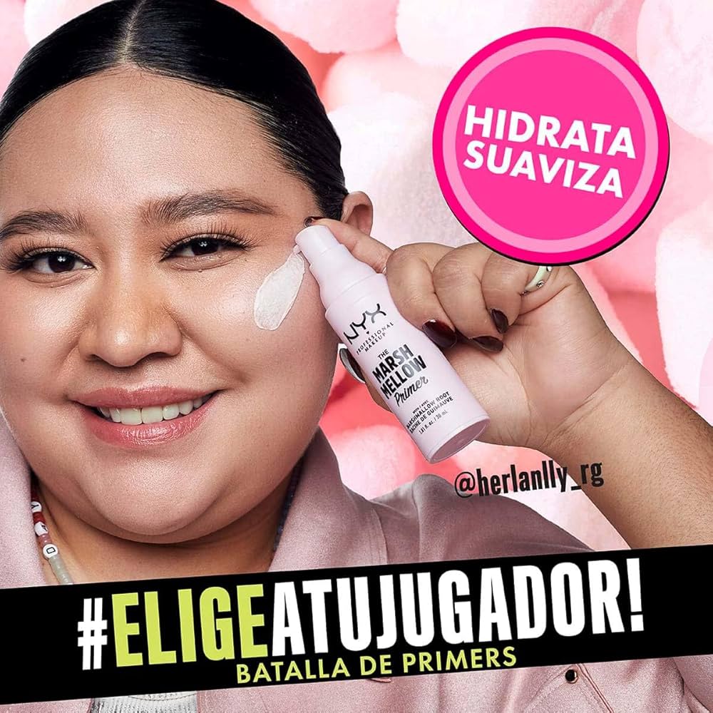 NYX Professional Makeup The Marshmellow Primer – Prebase Suavizante con Raíz de Malvavisco (30 ml)