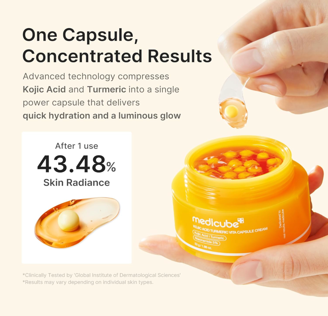 MEDICUBE Kojic Acid Turmeric Vita Capsule Cream 53g