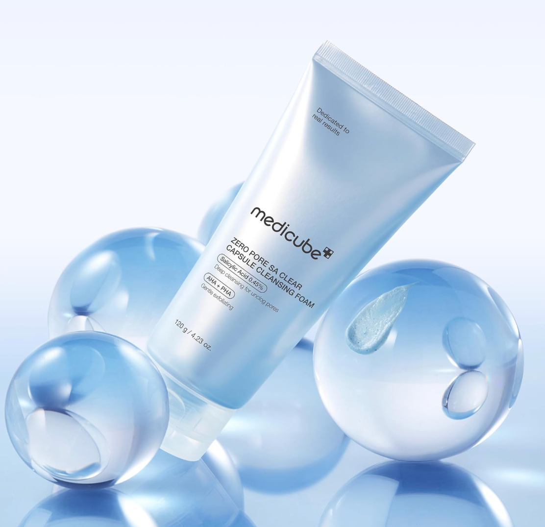 MEDICUBE Zero Pore SA Clear Capsule Cleansing Foam 120g