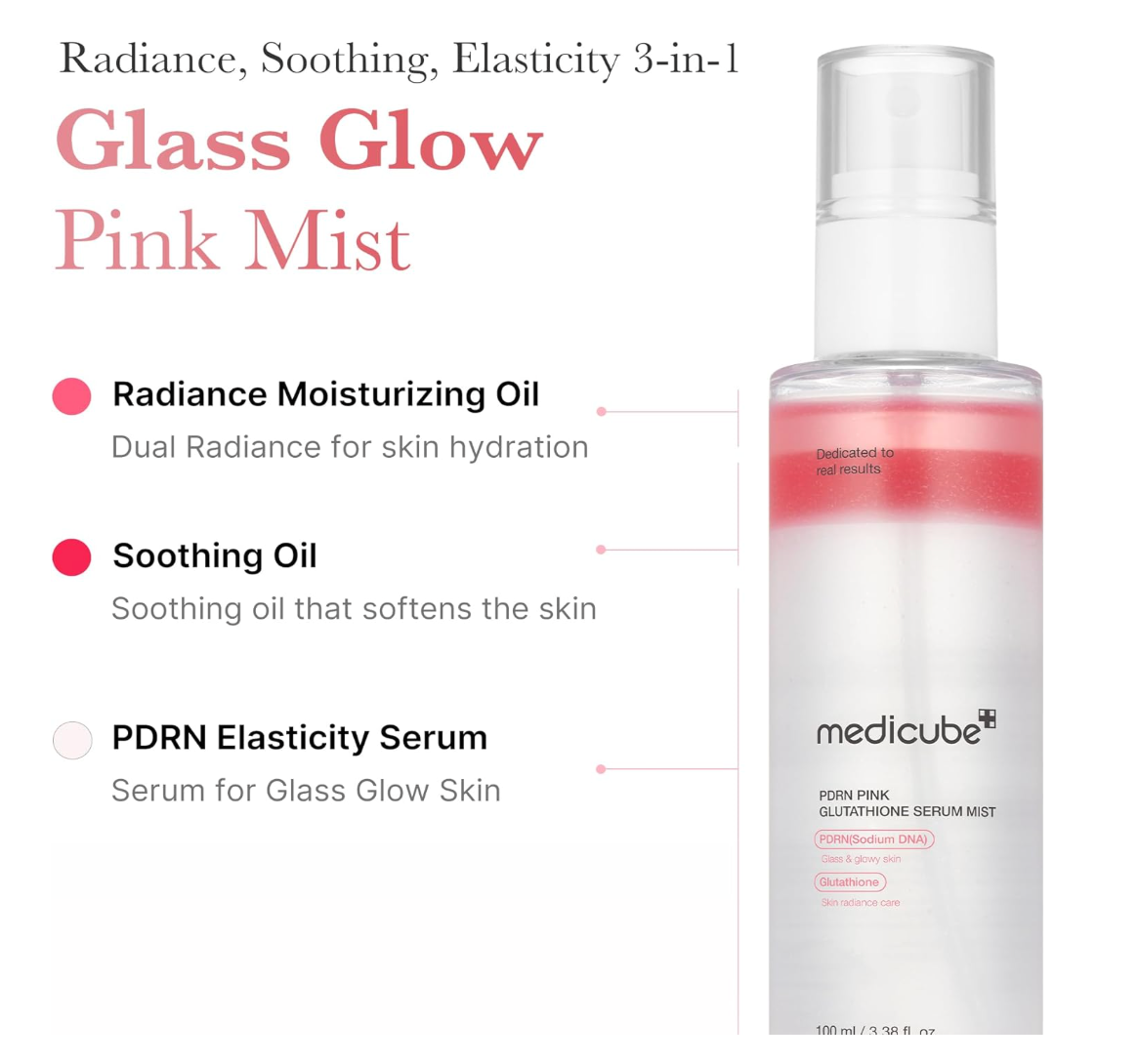 MEDICUBE Pdrn Pink Collagen Glow Jelly Mist Serum