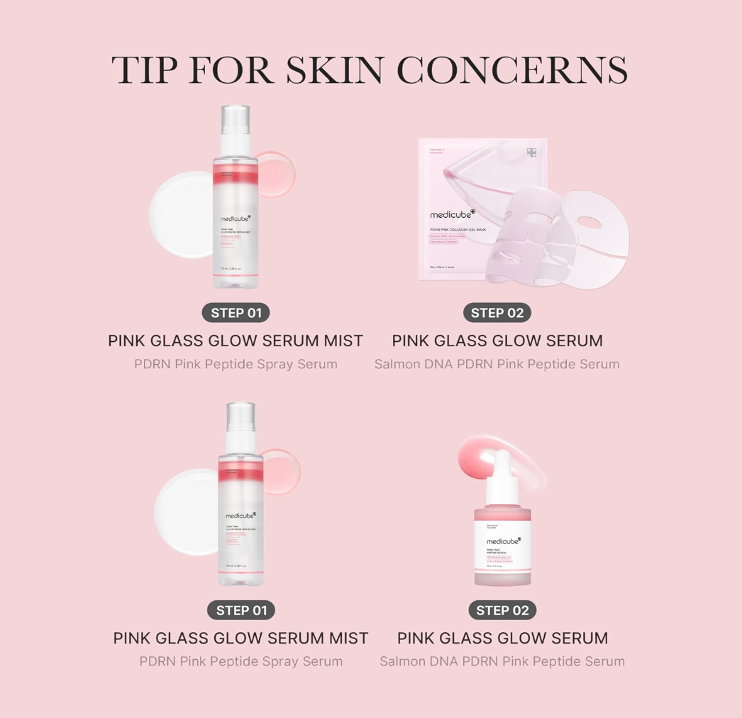 MEDICUBE Pdrn Pink Collagen Glow Jelly Mist Serum