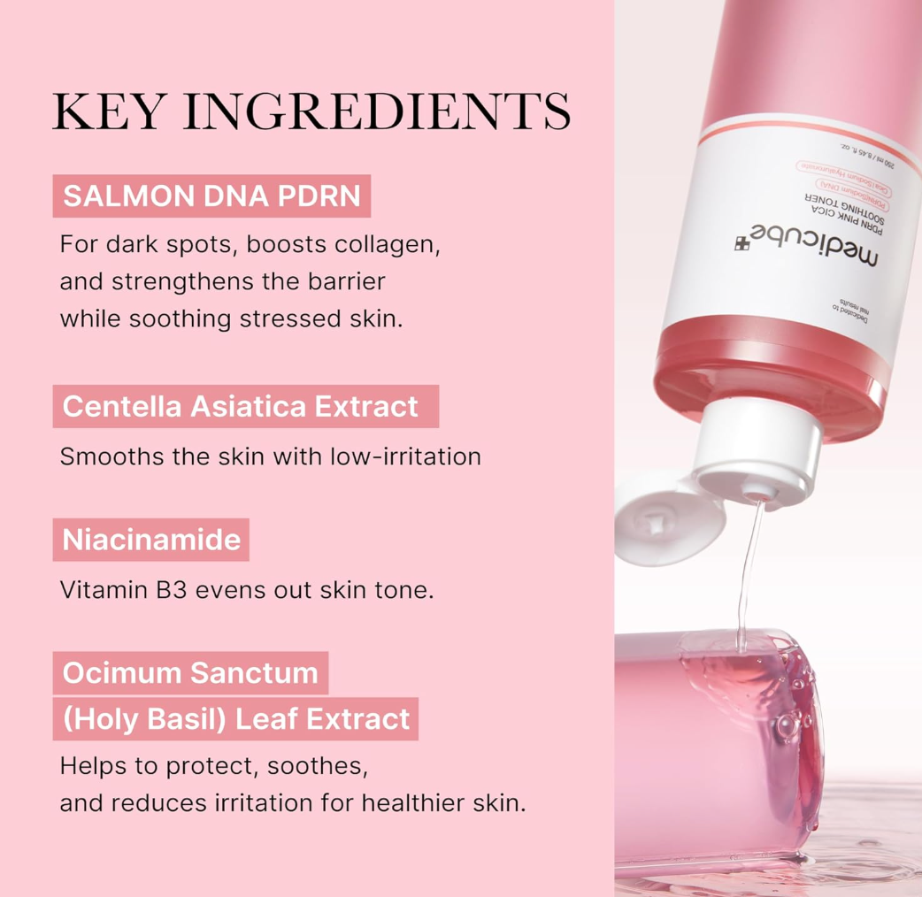 MEDICUBE Pdrn Pink Cica Soothing Tóner 250ml