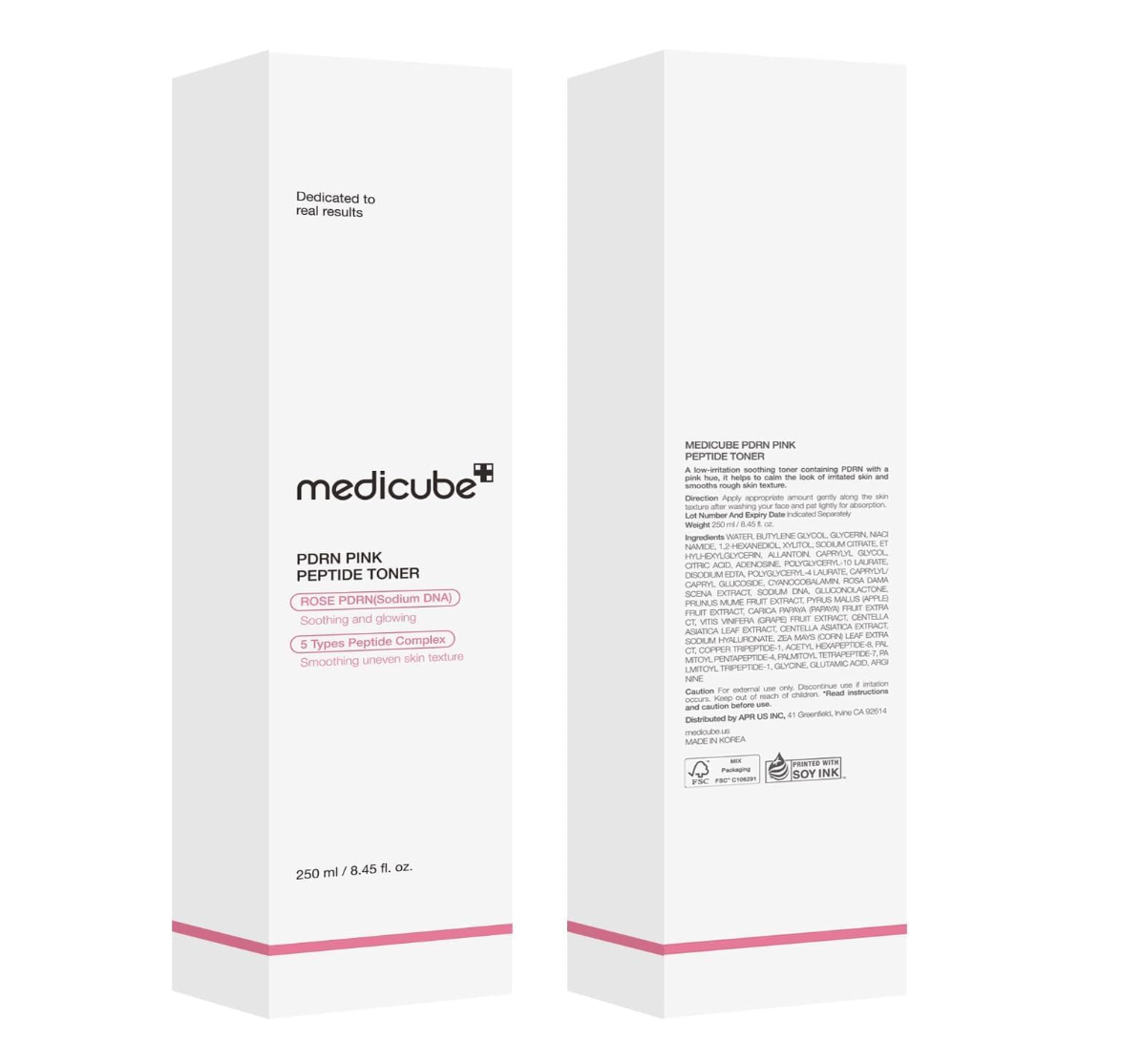 MEDICUBE Pdrn Pink Cica Soothing Tóner 250ml