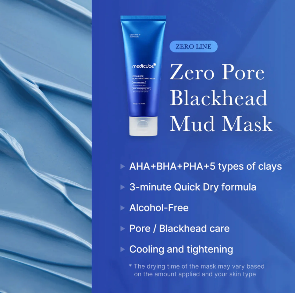MEDICUBE Zero Pore Blackhead Mud Mask 100g