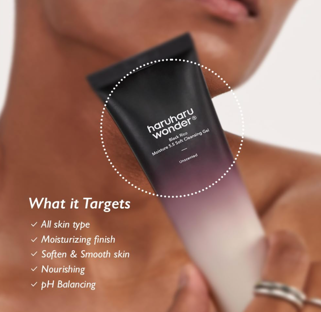 HARUHARU WONDER Black Rice Moisture 5.5 Soft Cleansing Gel 100ml