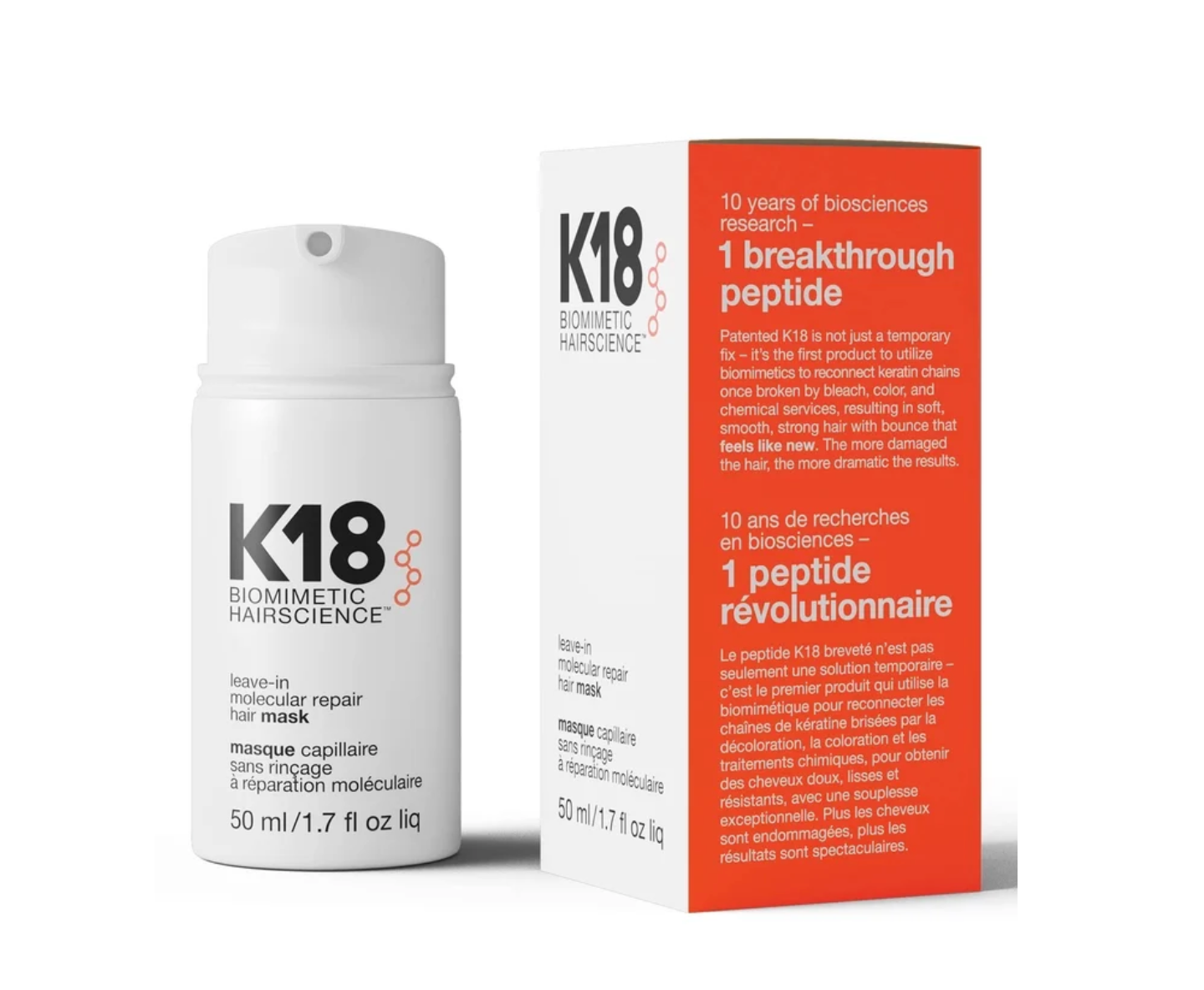 K18 Hair - Mascarilla capilar reparadora molecular Leave-In