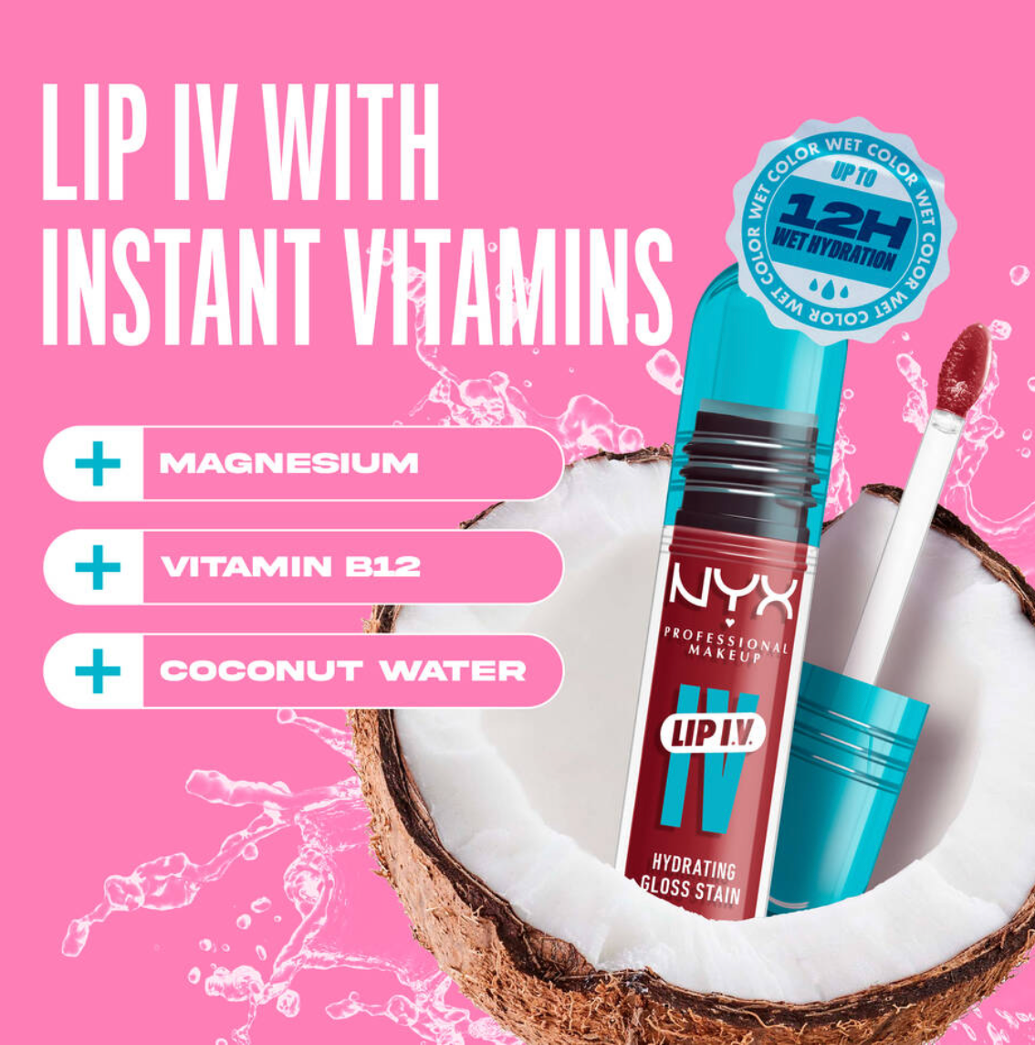 NYX Lip I.V. Tinta Labial Hidratante Gloss
