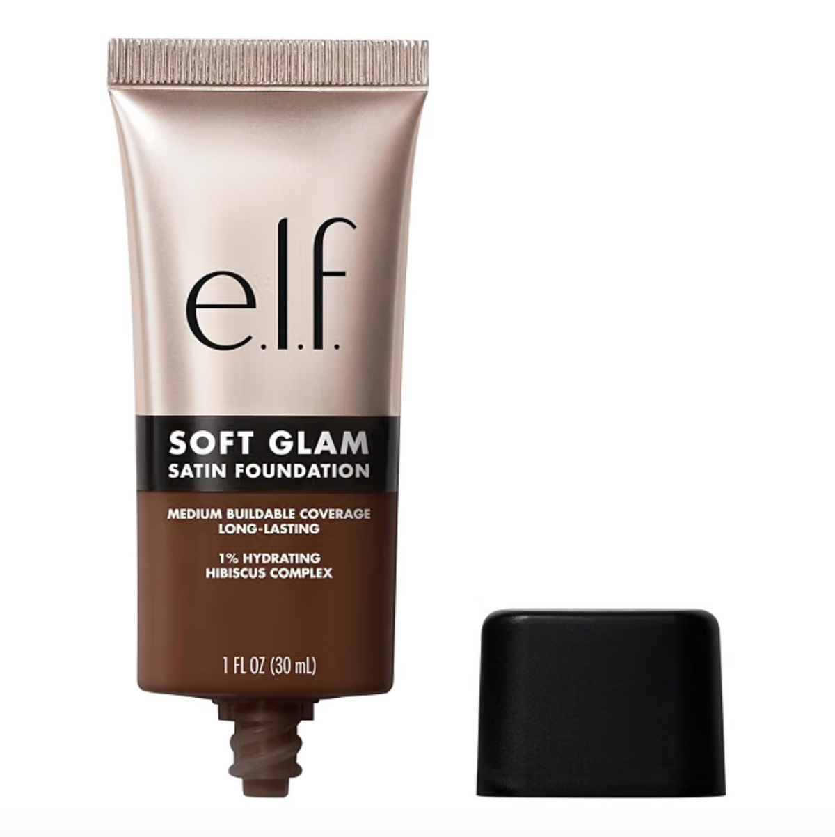 ELF Base Soft Glam, cobertura media, base de larga duración  30ml