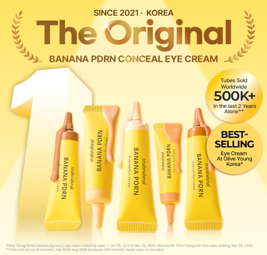 SHAISHAISHAI Banana Pdrn Conceal Eye Cream