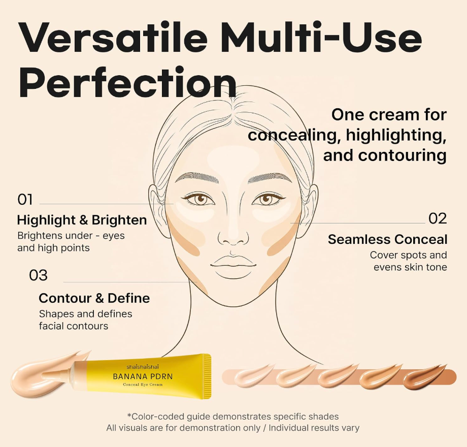 SHAISHAISHAI Banana Pdrn Conceal Eye Cream