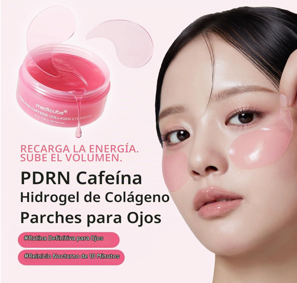 MEDICUBE Pdrn Pink Caffeine Collagen Eye Patch (60 Patches)