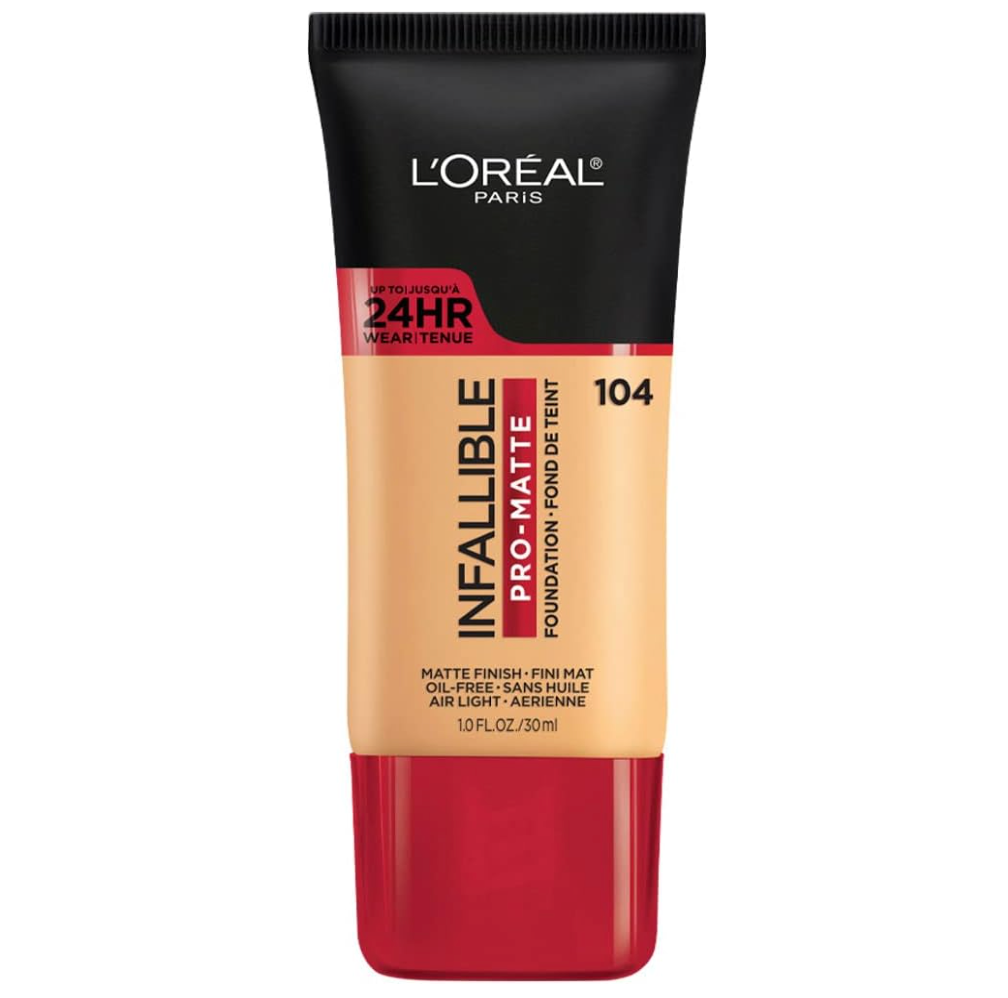 Base de maquillaje líquida de larga duración, Infallible 24h Pro-matte - Golden Beige 104