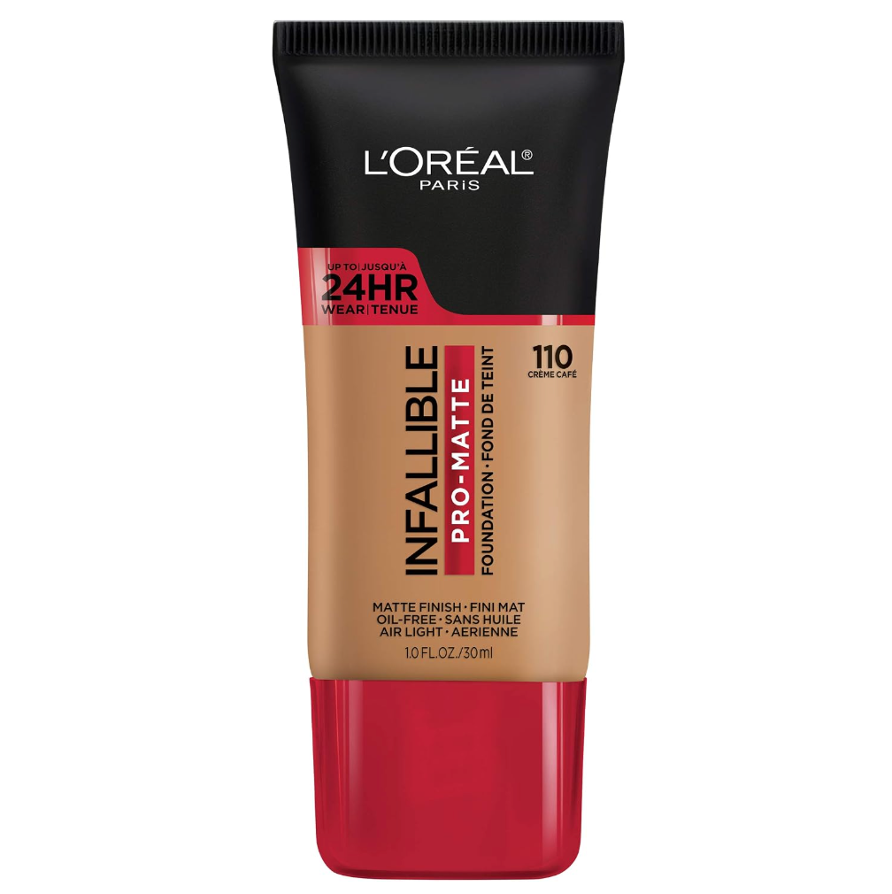 Base de maquillaje líquida de larga duración, Infallible 24h Pro-matte - Crème Café 110