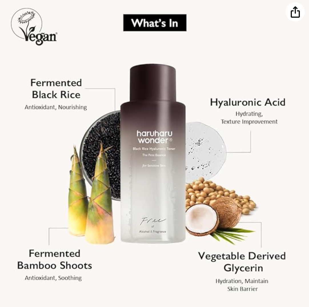 HARUHARU Wonder Black Rice Hyaluronic Toner 150ml