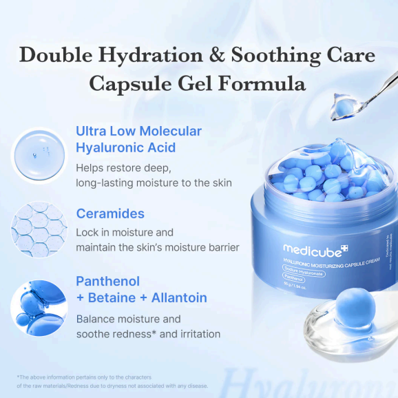 MEDICUBE Hyaluronic Moisturizing Capsule Cream 55g