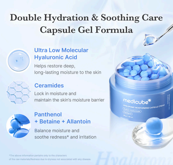 MEDICUBE Hyaluronic Moisturizing Capsule Cream 55g