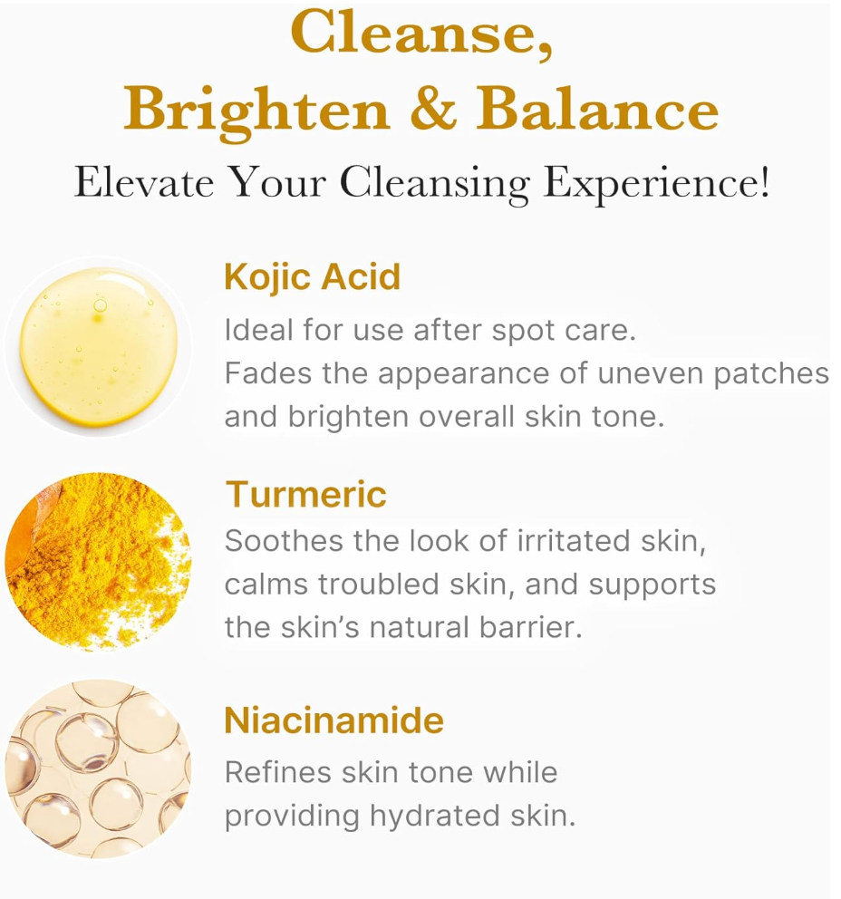 MEDICUBE Kojic Acid Turmeric Toning Cleanser 120g