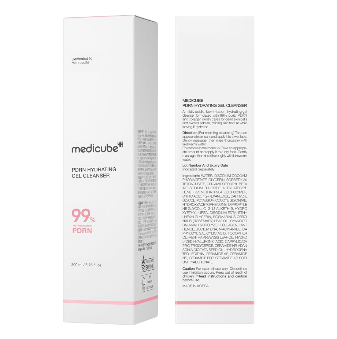 MEDICUBE Pdrn Hydrating Gel Cleanser 200ml