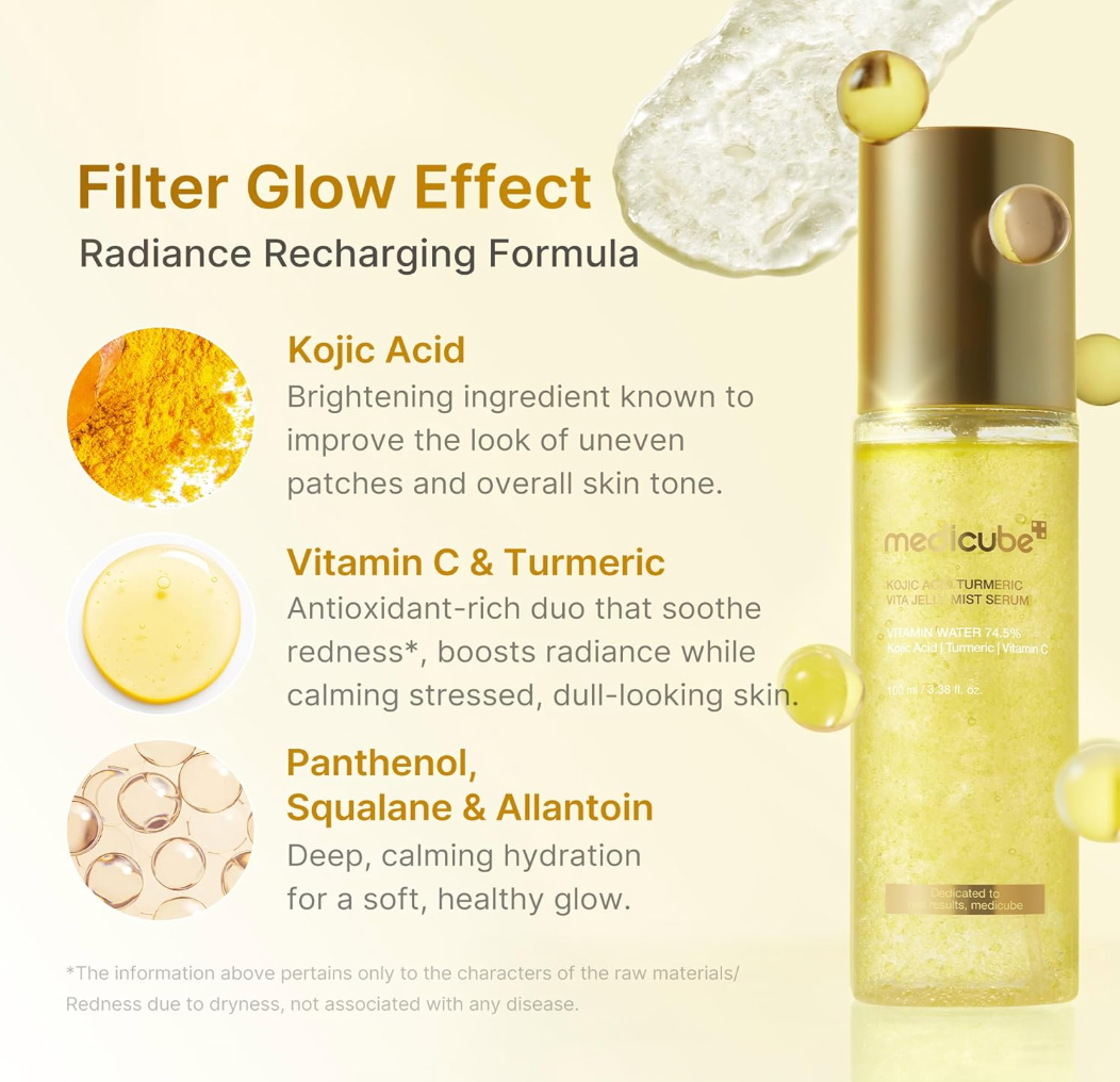 MEDICUBE Kojic Acid Turmeric Vita Jelly Mist Serum 100ml