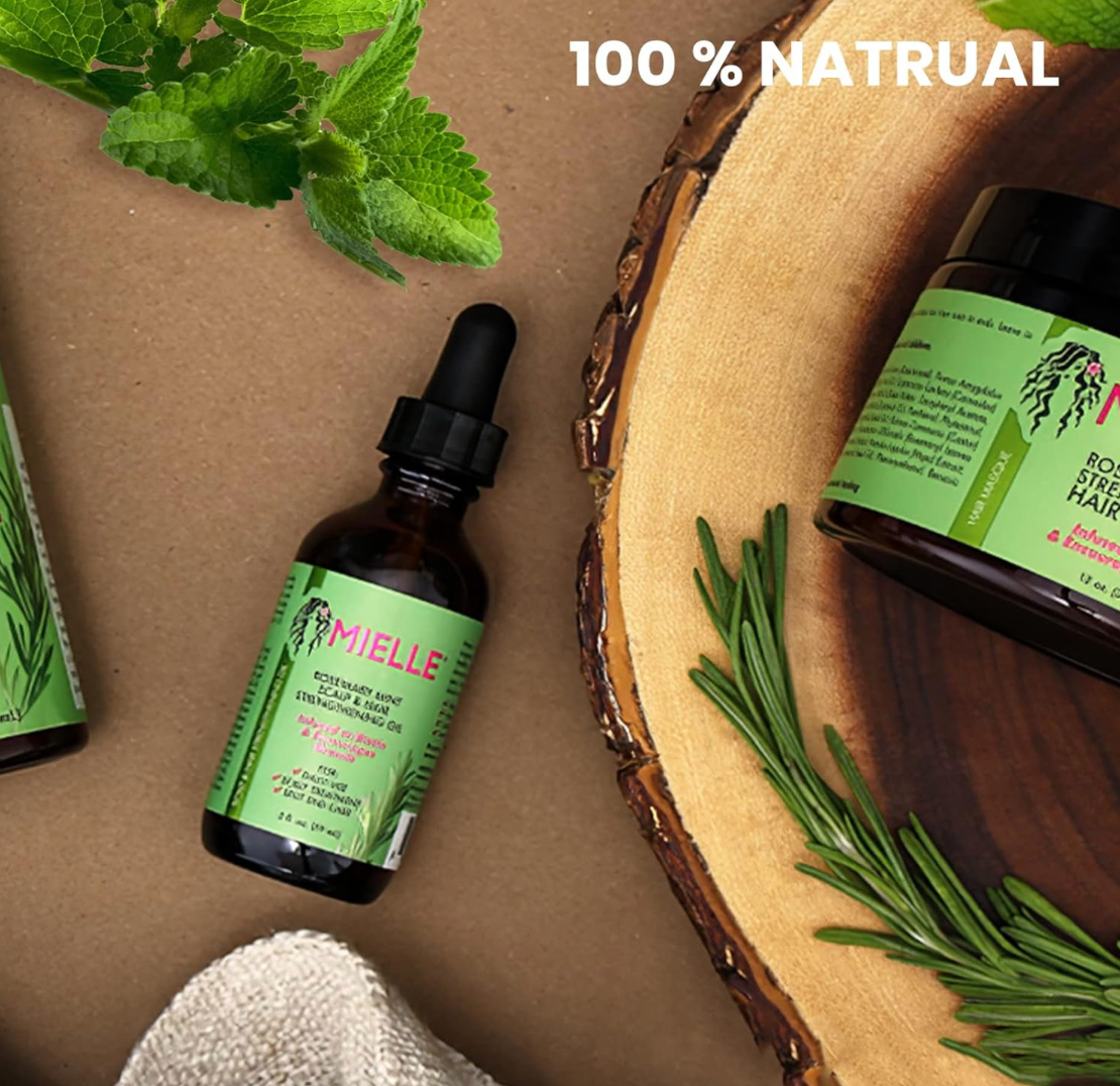 MIELLE Organics Aceite de Romero y Menta para Cabello