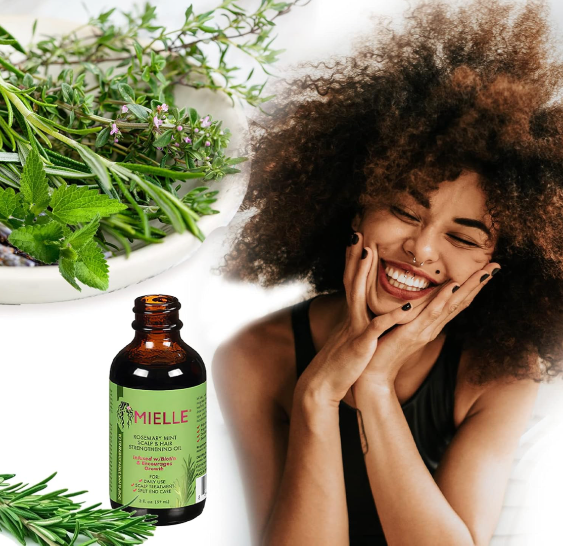 MIELLE Organics Aceite de Romero y Menta para Cabello