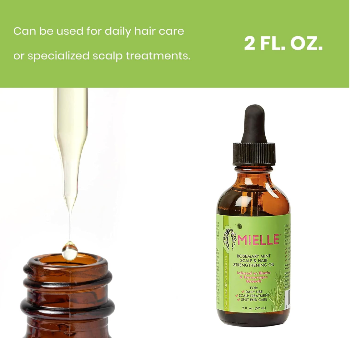 MIELLE Organics Aceite de Romero y Menta para Cabello