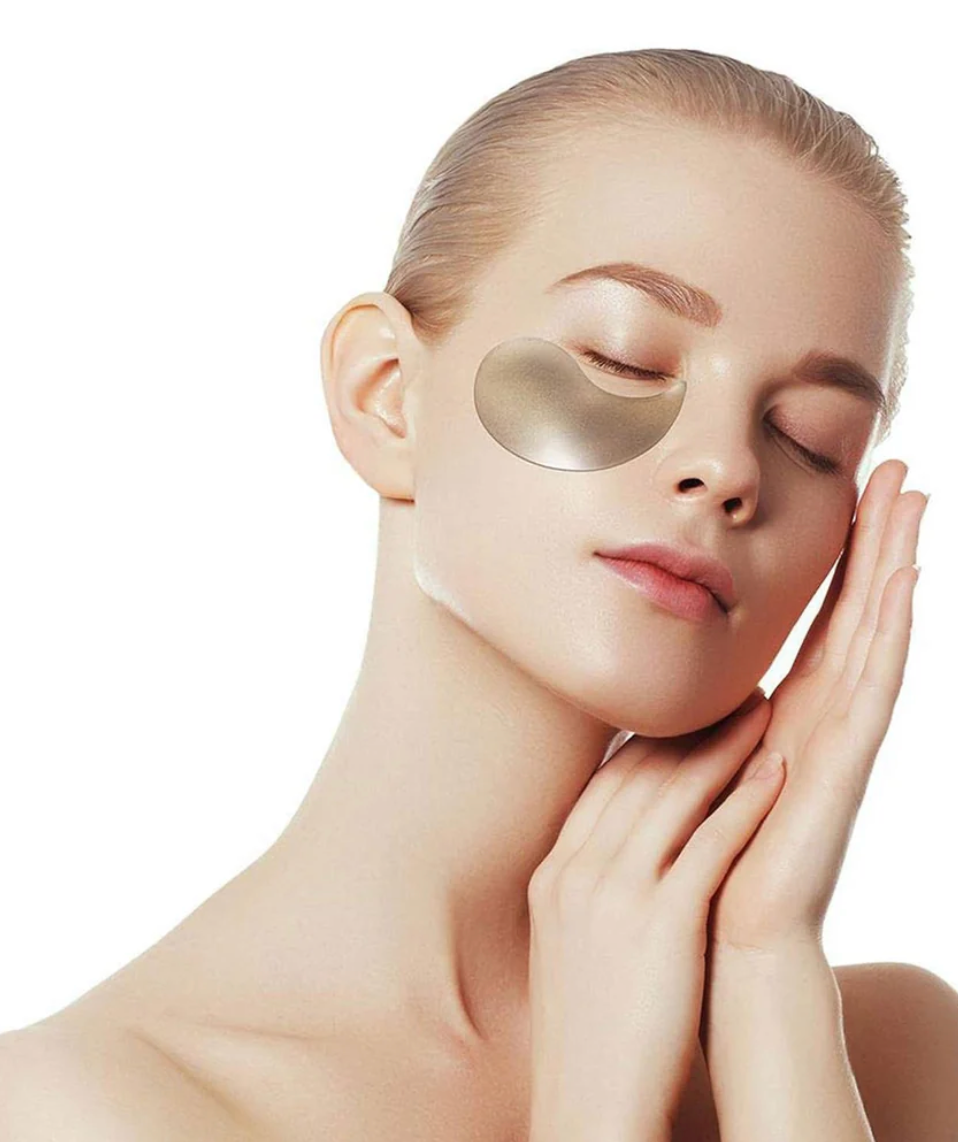 PETITFÉE - Black Pearl & Gold Hydrogel Eye Patch 60 PCS  Parches Para Ojos