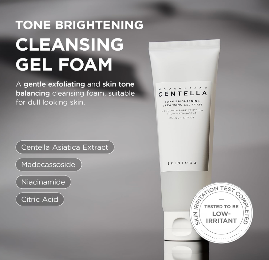 SKIN1004 Tone Brightening Cleansing Gel Foam 125ml