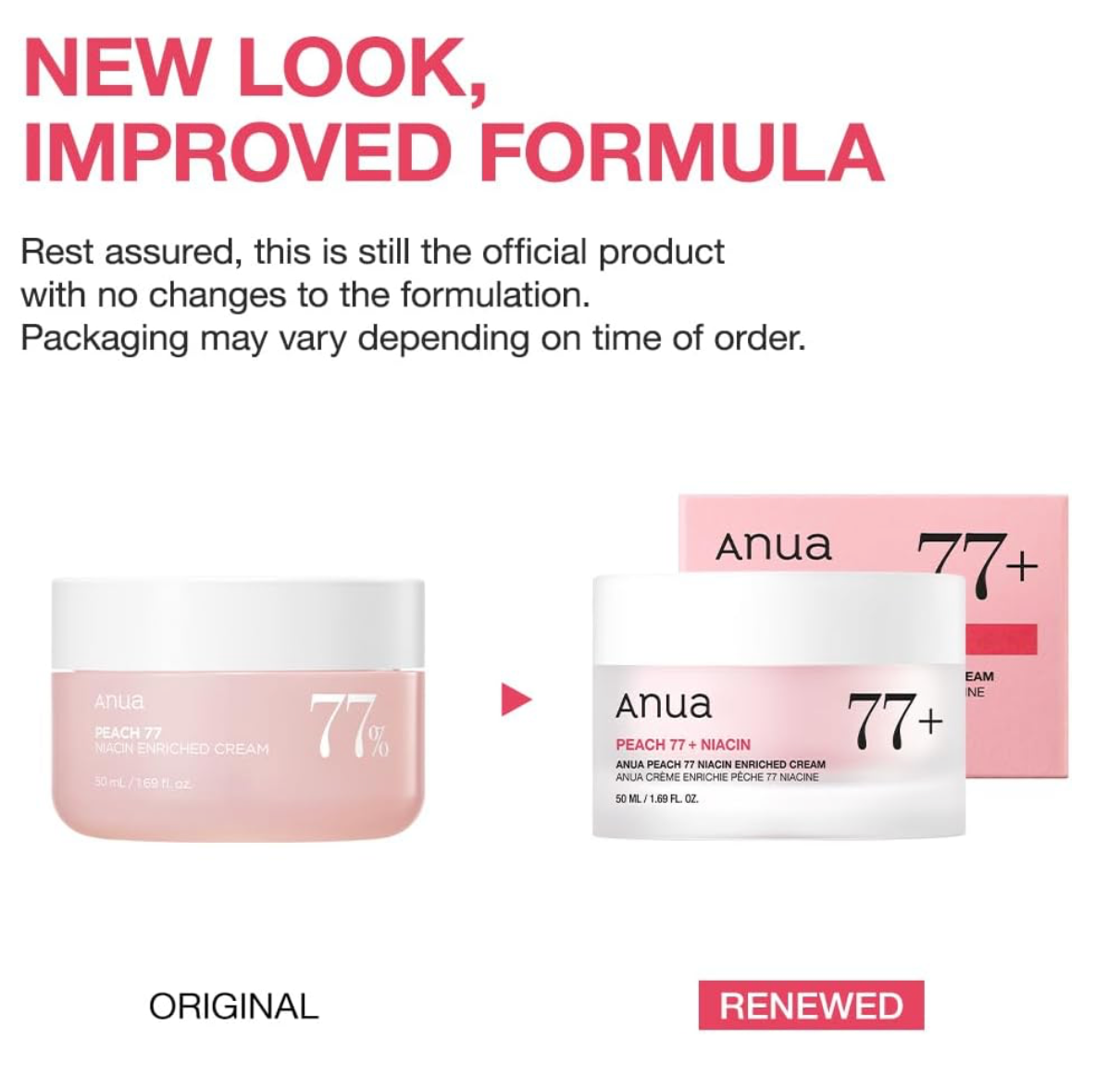ANUA Peach 77 Niacin Enriched Cream 50ml